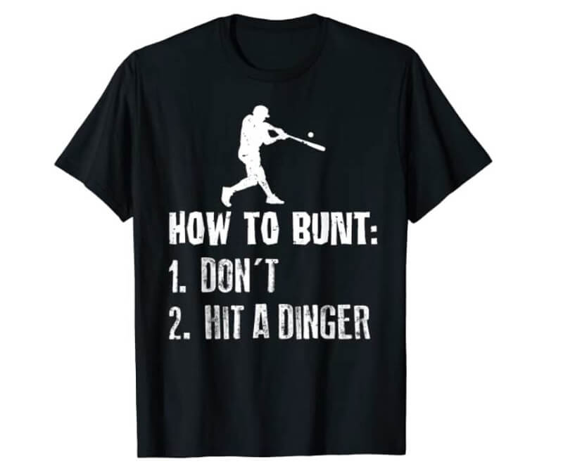 Bunting T Shirt Best Unique Baseball Gifts